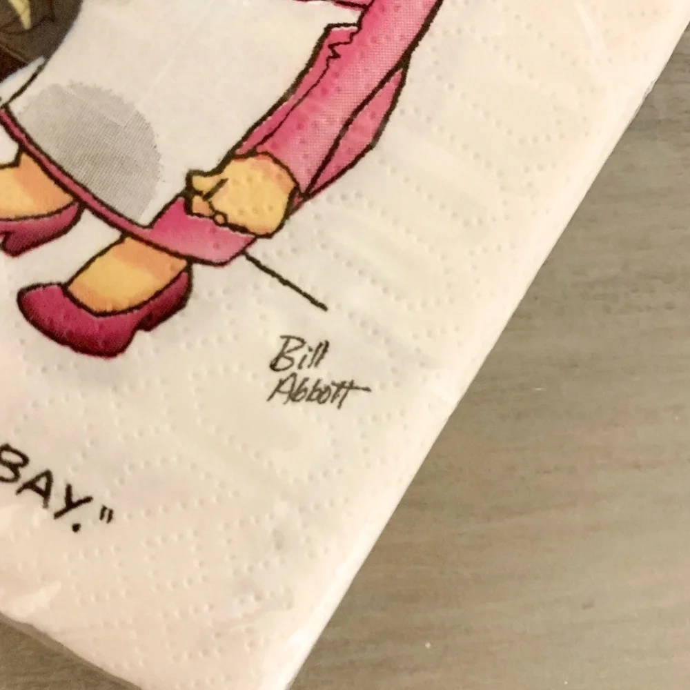 Cocktail Napkins PPD Quips Yellow funny gag gift party napkins dessert napkins